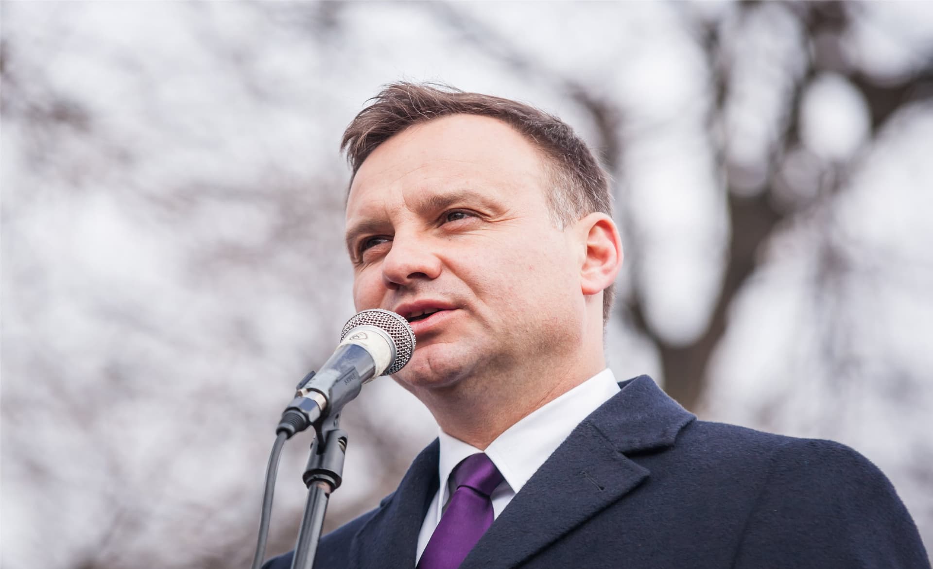 Zatrzymano mężczyznę z nożem podczas wizyty Andrzeja Dudy w Piekarach Śląskich
