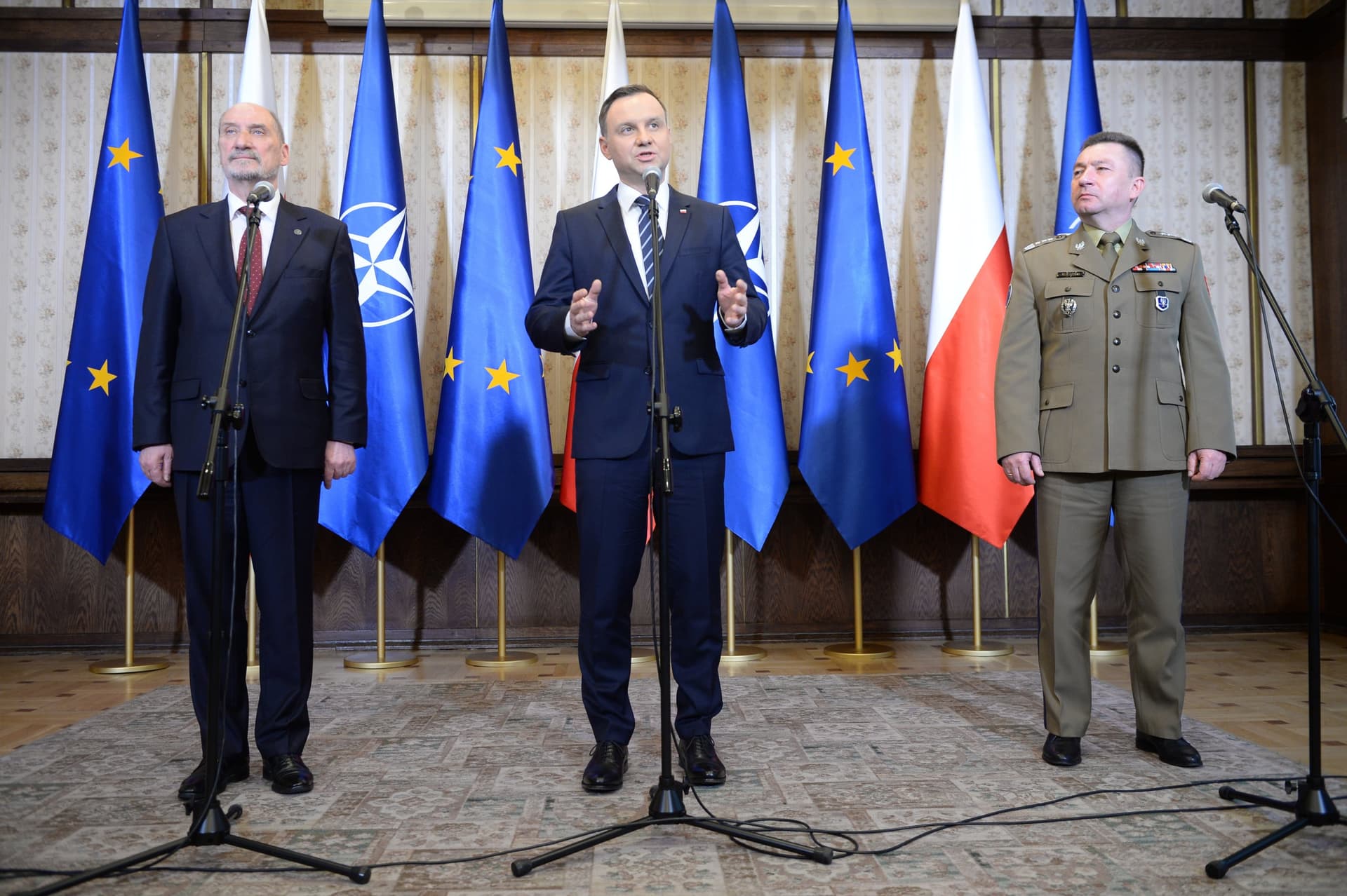 Prezydent Andrzej Duda: w końcu czerwca br. ma być osiągnięta wstępna gotowość wielonarodowego dowództwa w Polsce