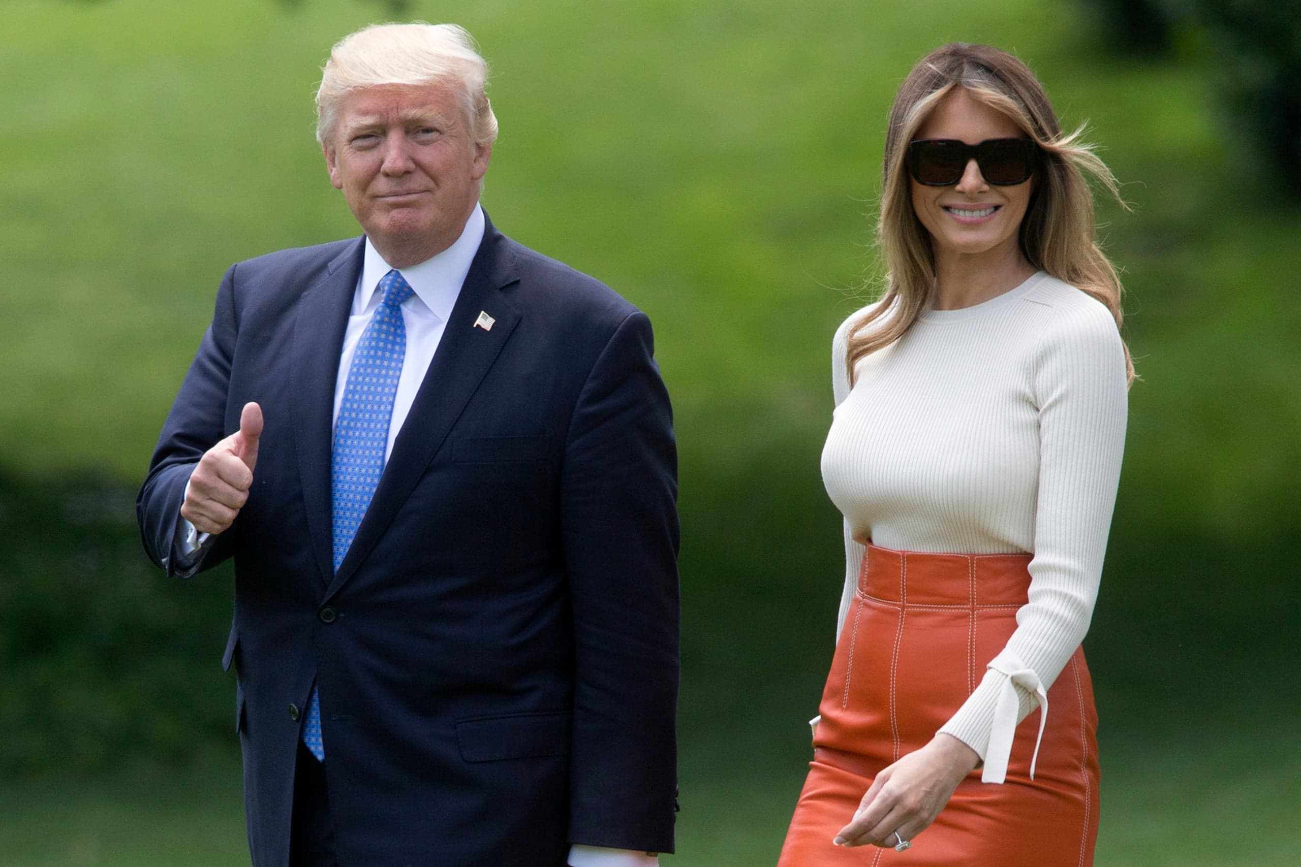 USA: Donald Trump wyruszył w piątek w pierwszą podróż zagraniczną jako głowa państwa. Odwiedzi Bliski Wschód i Europę
