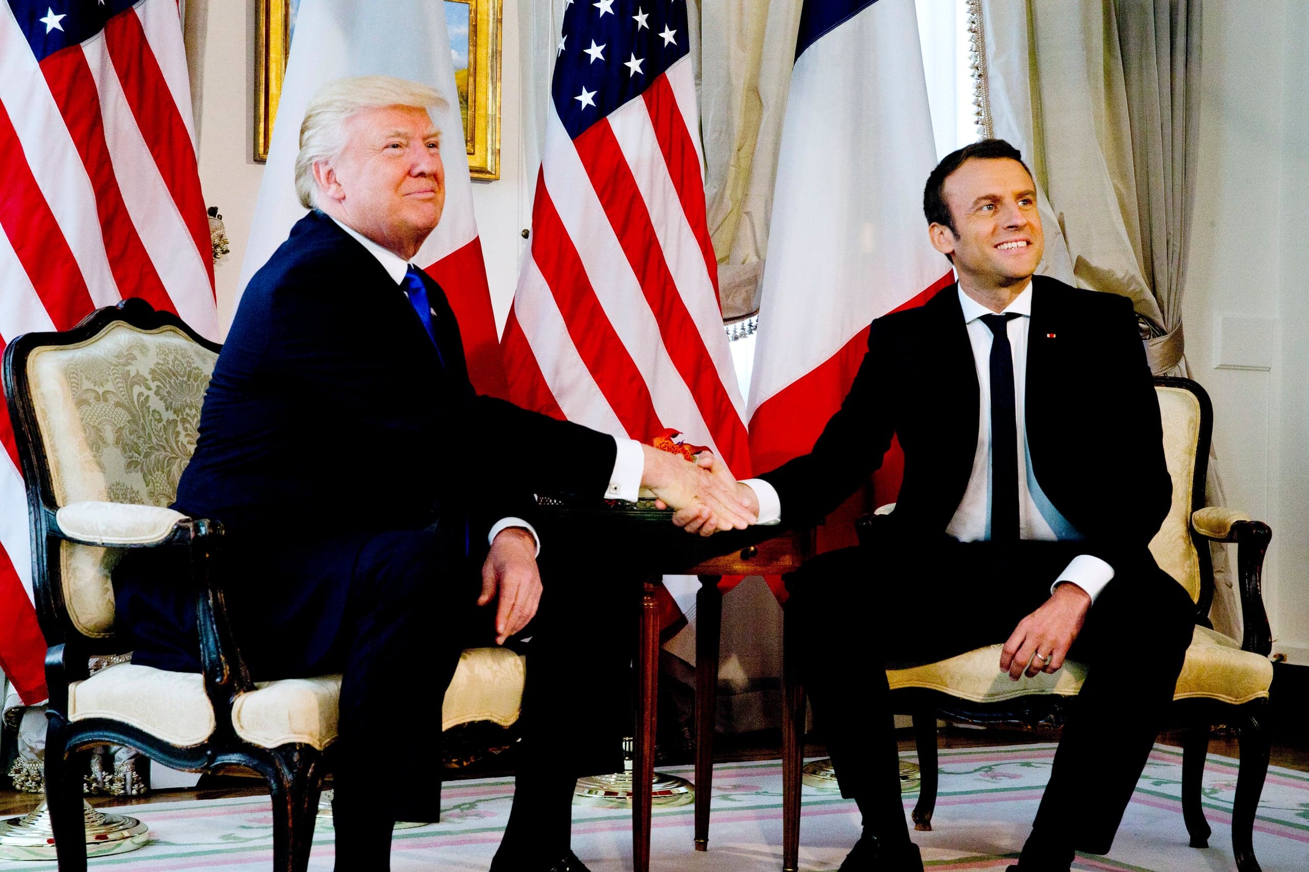 Belgia: Donald Trump spotkał się z Emmanuelem Macronem. Główne tematy rozmowy: terroryzm, gospodarka, klimat i energia