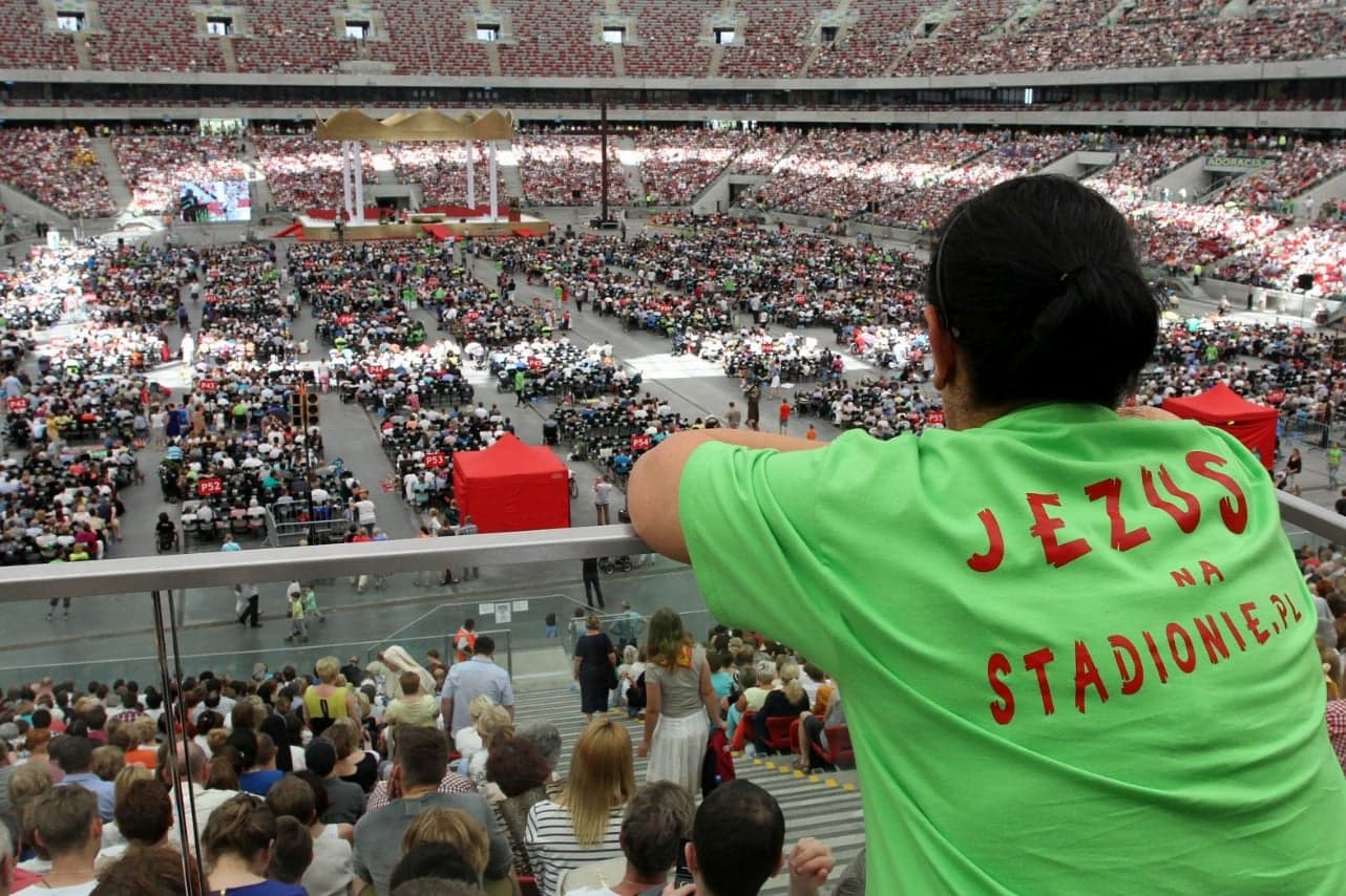 Organizatorzy Jezus na Stadionie: Przyjdźcie w sobotę na Stadion Narodowy. Jezus żyje i będzie tam z nami [VIDEO]