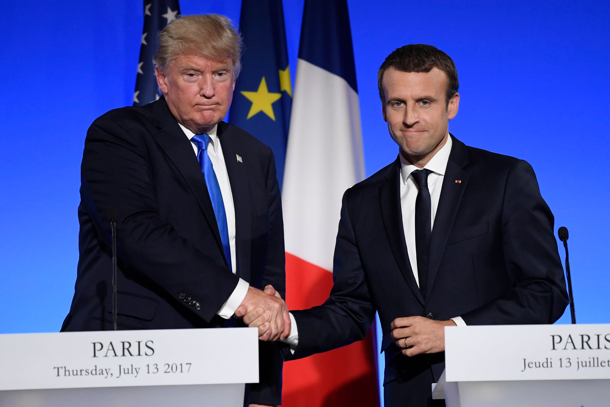 Macron: Francja i USA zgadzają się w sprawie „mapy drogowej” dla Syrii, czyli kwestii bezpieczeństwa po skończeniu wojny