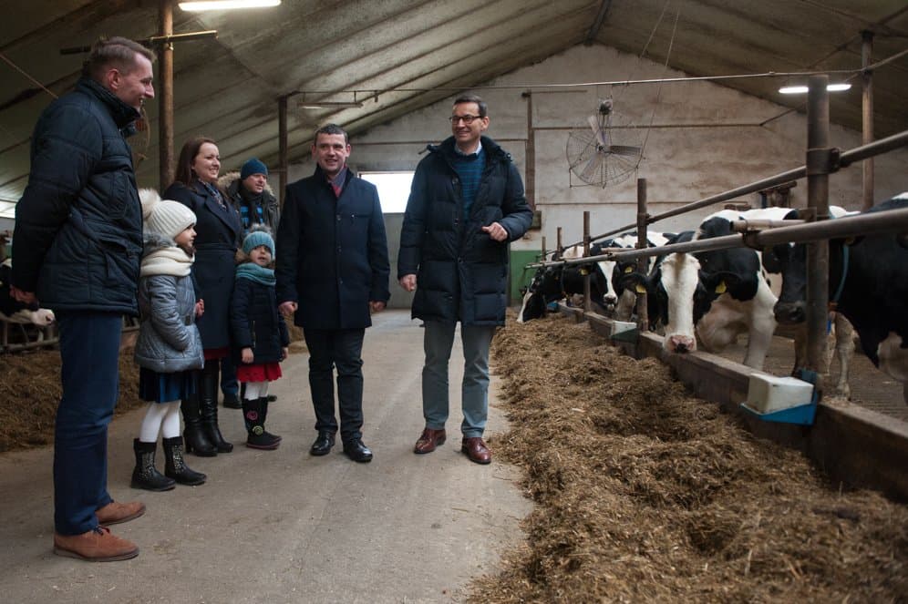 Premier Morawiecki dzień 33 i 34: Z wizytą u rolników, na łączach z wiceprezydentem USA i nagrodą od biznesu