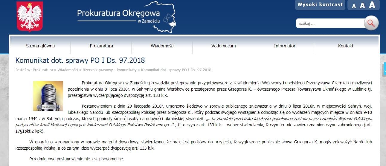 Atak wojewody lubelskiego na lidera ukraińskiej społeczności to żenujący spektakl – komentarz Pawła Bobołowicza