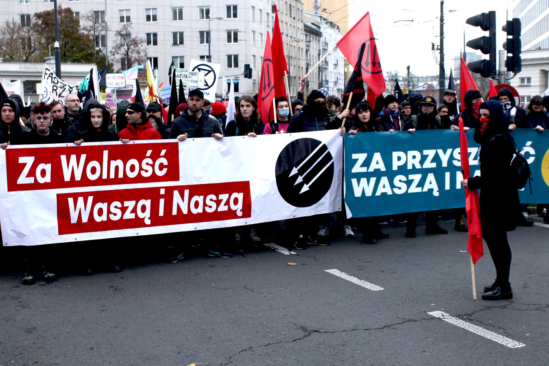 Kontrmanifestacja Antify – 11 listopada 2019 roku – Hasła: „Nie dla Konfederacji rasistów i faszystów” [FOTORELACJA]