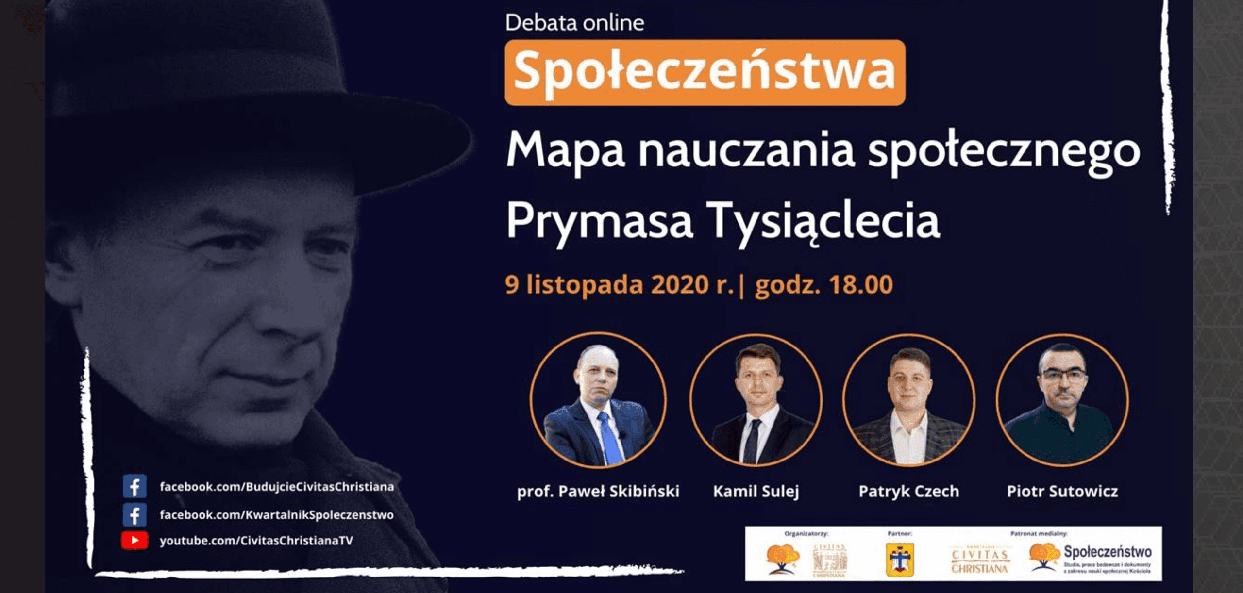 ZAPROSZENIE na debatę na temat nauczania Prymasa Tysiąclecia jako wybitnego reprezentanta katolickiej nauki społecznej
