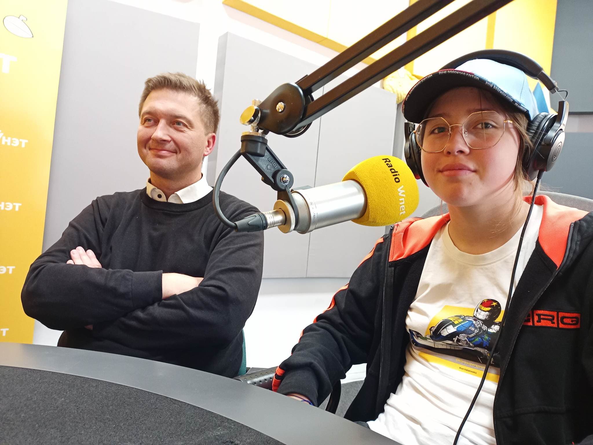 Klara Kowalczyk i Krzysztof Kowalczyk w Radiu Wnet, 11.04.2023 r. | fot.: Paweł Surynowicz