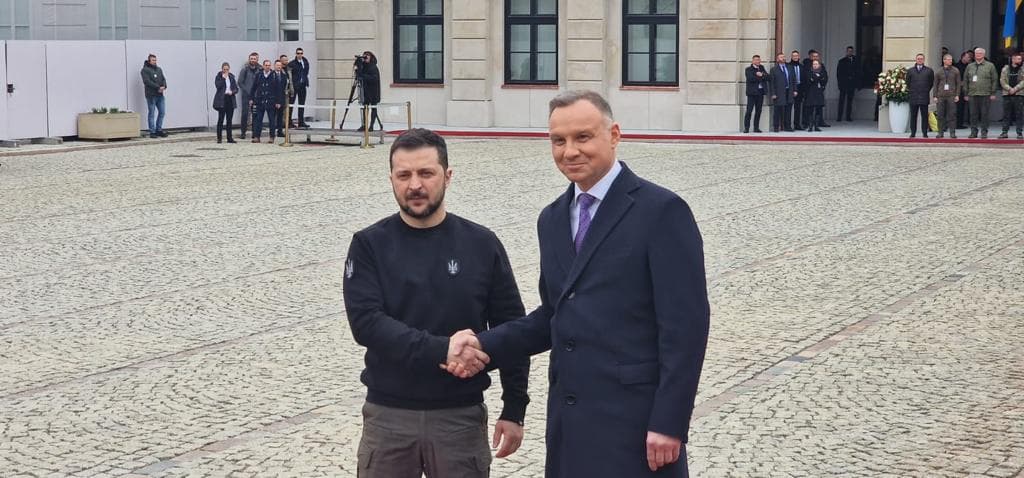 Przemówienia powitalne prezydentów Polski i Ukrainy, Andrzeja Dudy i Wołodymyra Zełeńskiego