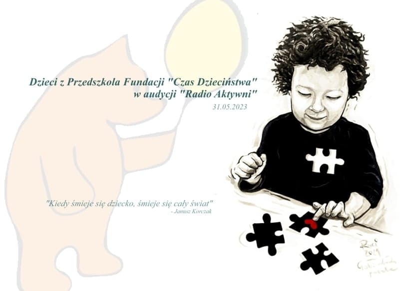 Dzieci ze Społecznego Przedszkola Integracyjnego Fundacji Czas Dzieciństwa w audycji Radio Aktywni