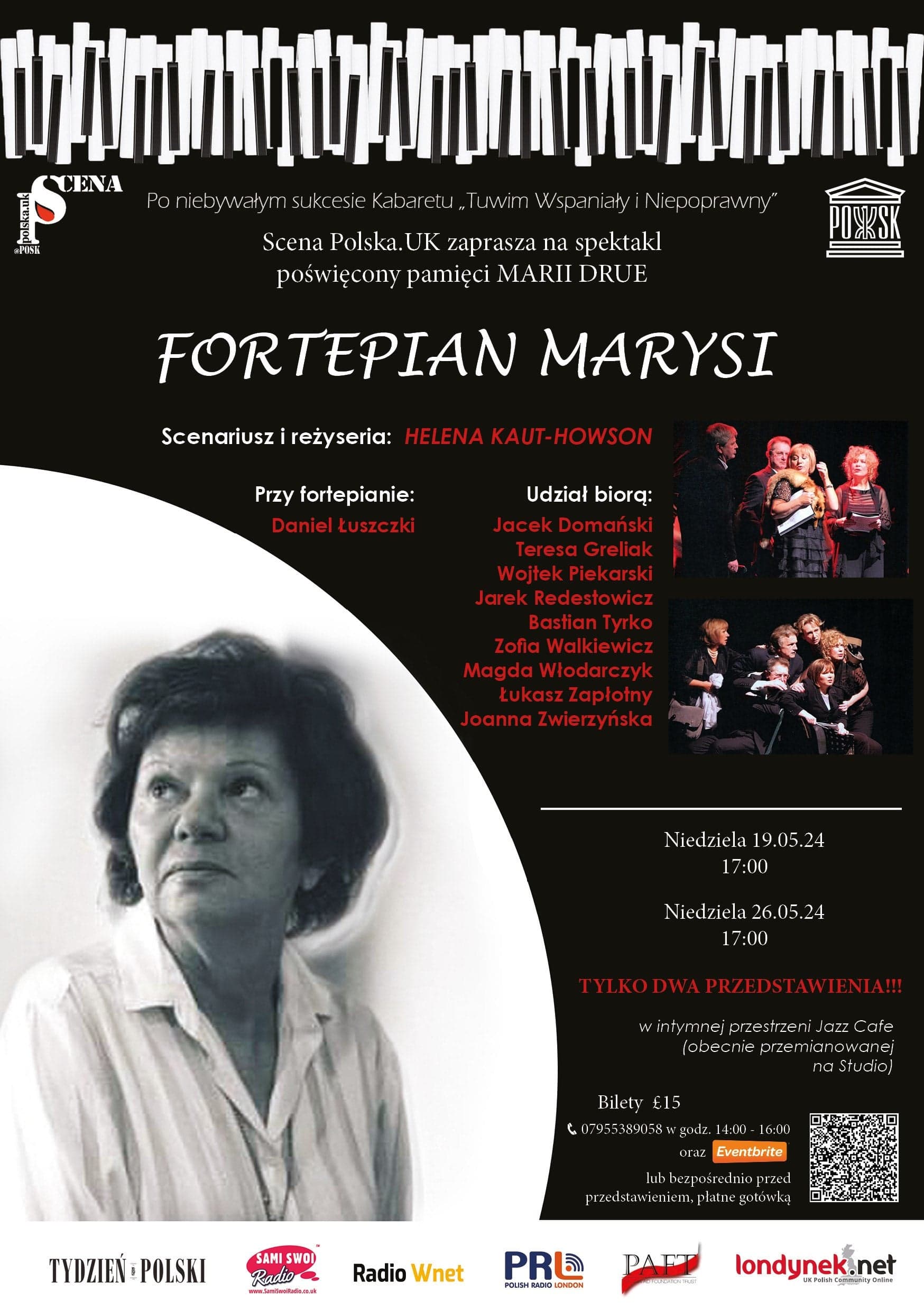 Premiera „Fortepianu Marysi” już 11 maja na Scenie Polskiej w Londynie