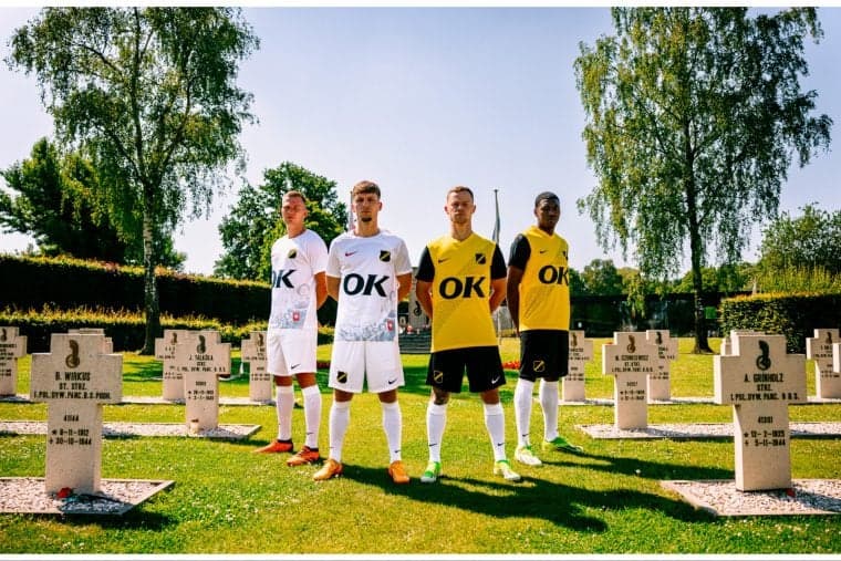Klub piłkarski NAC Breda w 80. rocznicę wyzwolenia miasta upamiętnił polskich żołnierzy z Dywizji Pancernej gen. Maczka