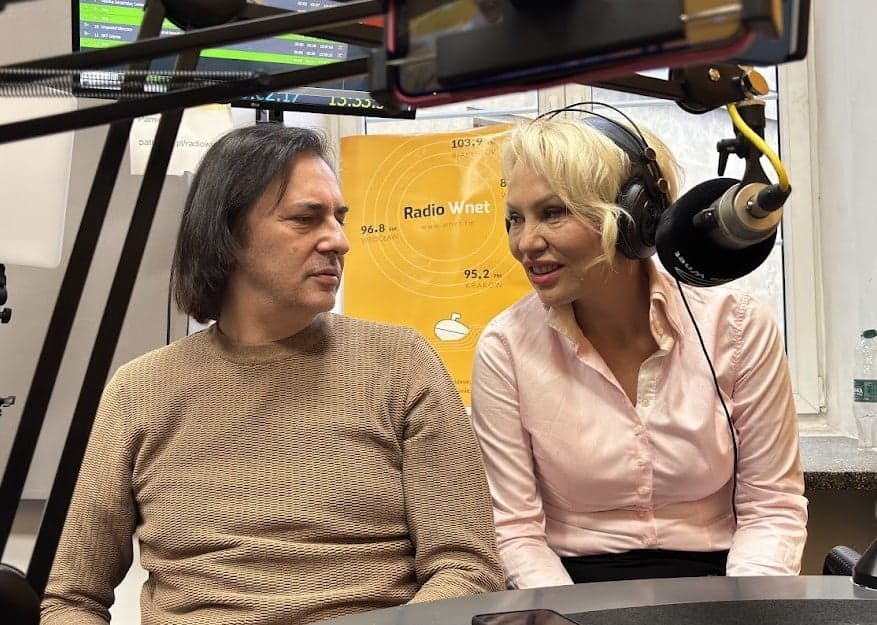 Monika Jarosińska i Mr. Root w audycji Radio Aktywni.