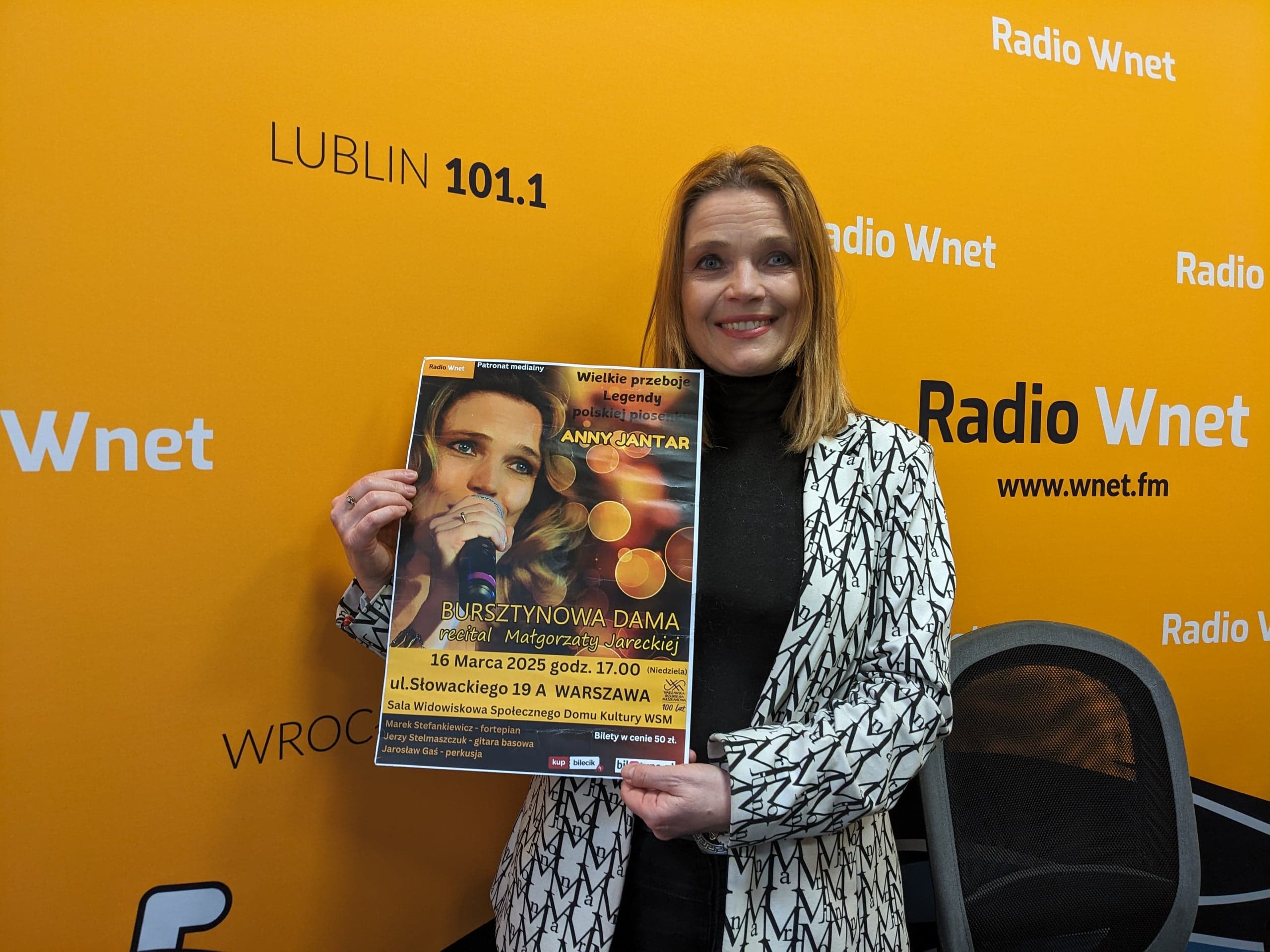 Zapraszamy na recital „Bursztynowa Dama” – Małgorzata Jarecka zaśpiewa przeboje Anny Jantar