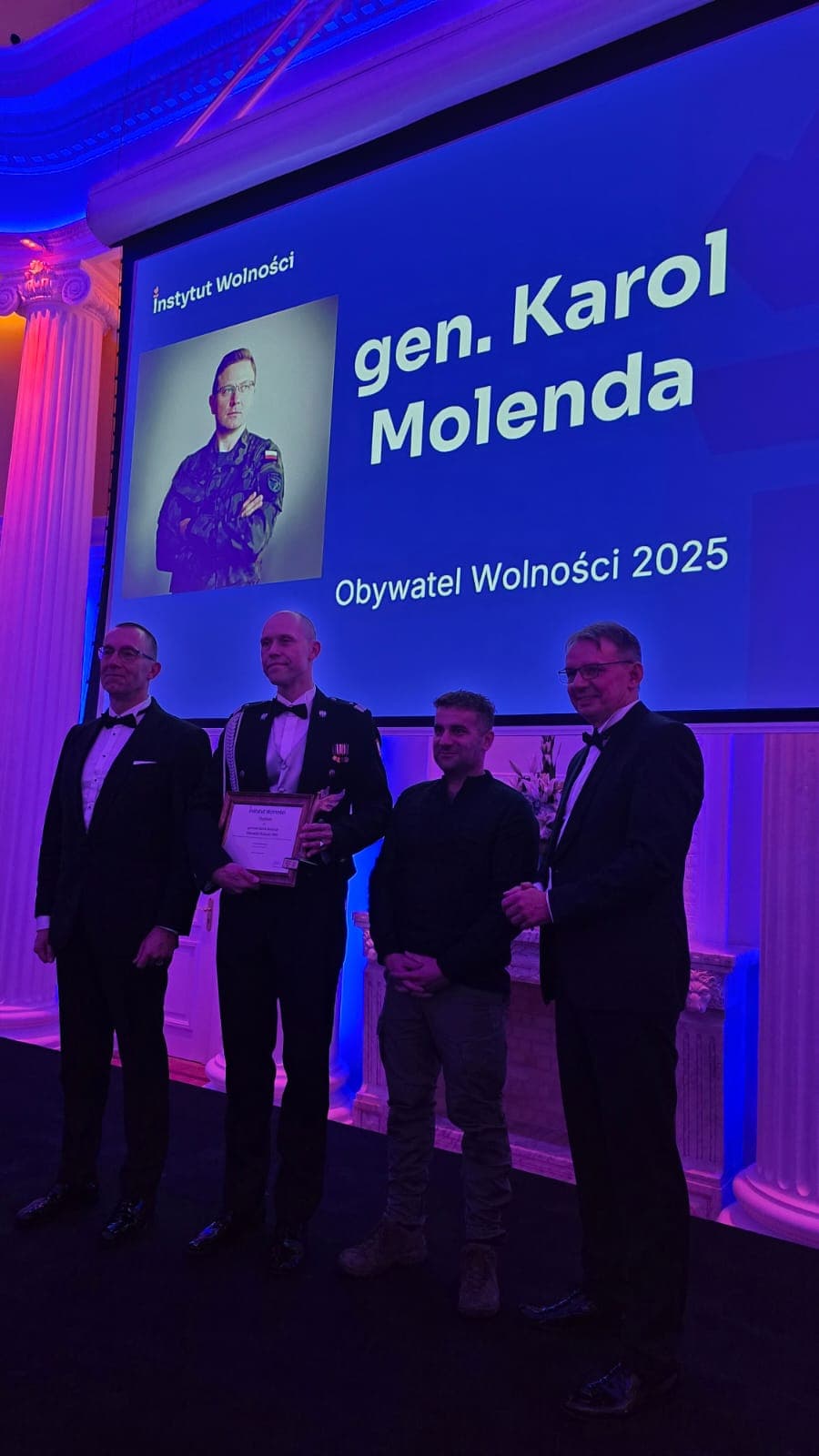 Generał dywizji Karol Molenda laureatem Nagrody Obywatel Wolności 2025