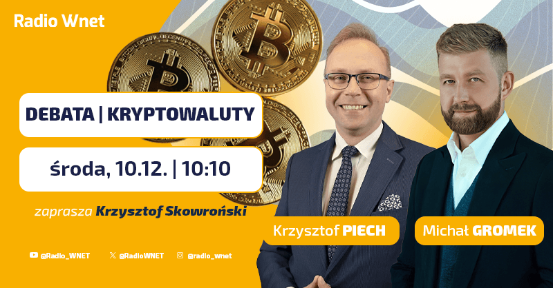 Debata o kryptowalutach. Już dziś o 10:10 w Radiu Wnet