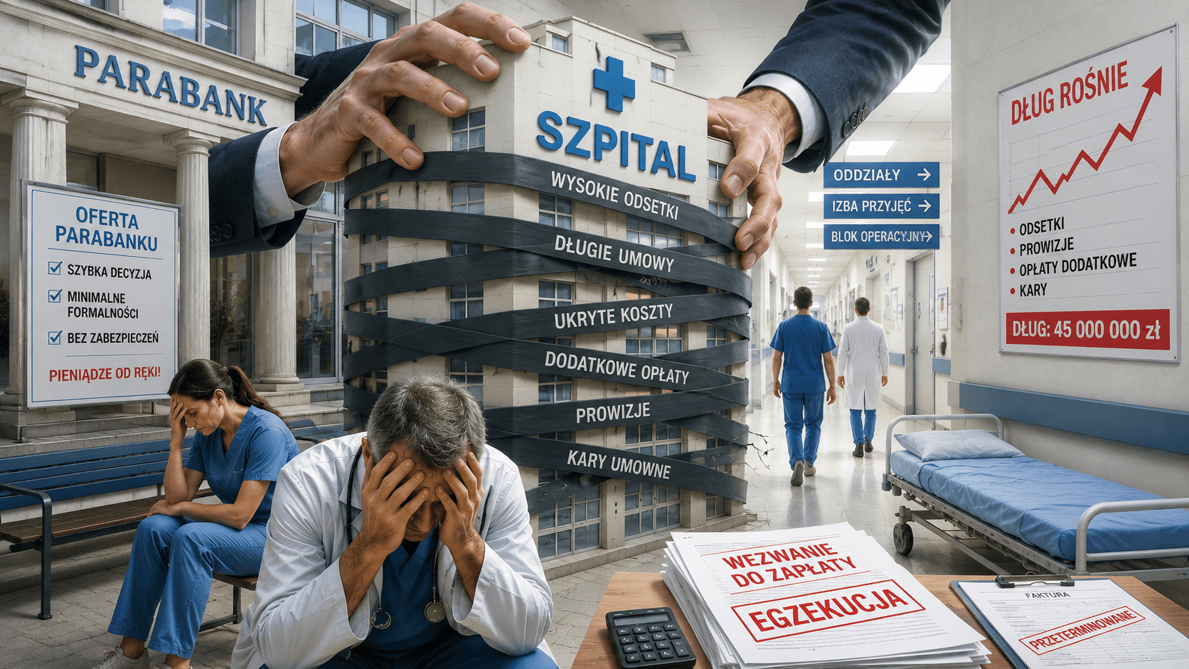 Szpital tonie w długach. Dyrektor: komornik może wejść na konto i zgasimy światło