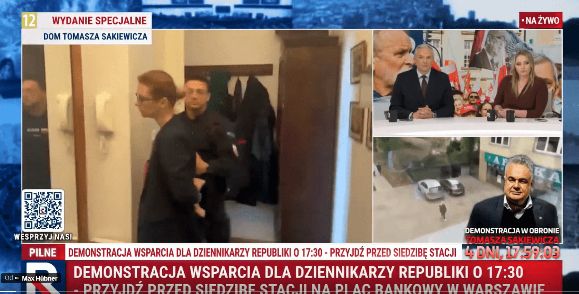 Policja weszła do domu redaktora naczelnego Republiki Tomasza Sakiewicza