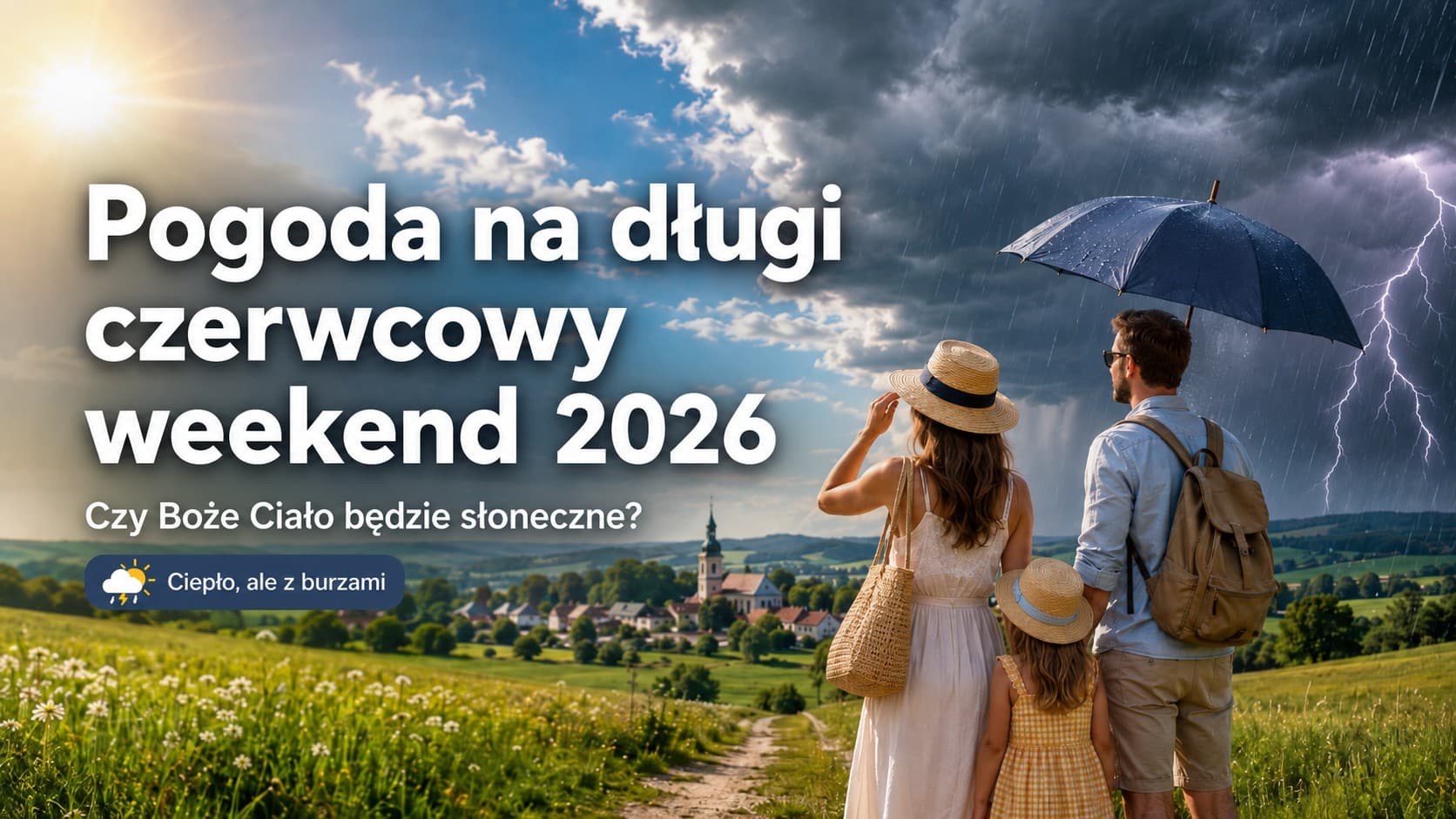Pogoda na długi czerwcowy weekend 2026. IMGW ostrzega przed burzami na Boże Ciało