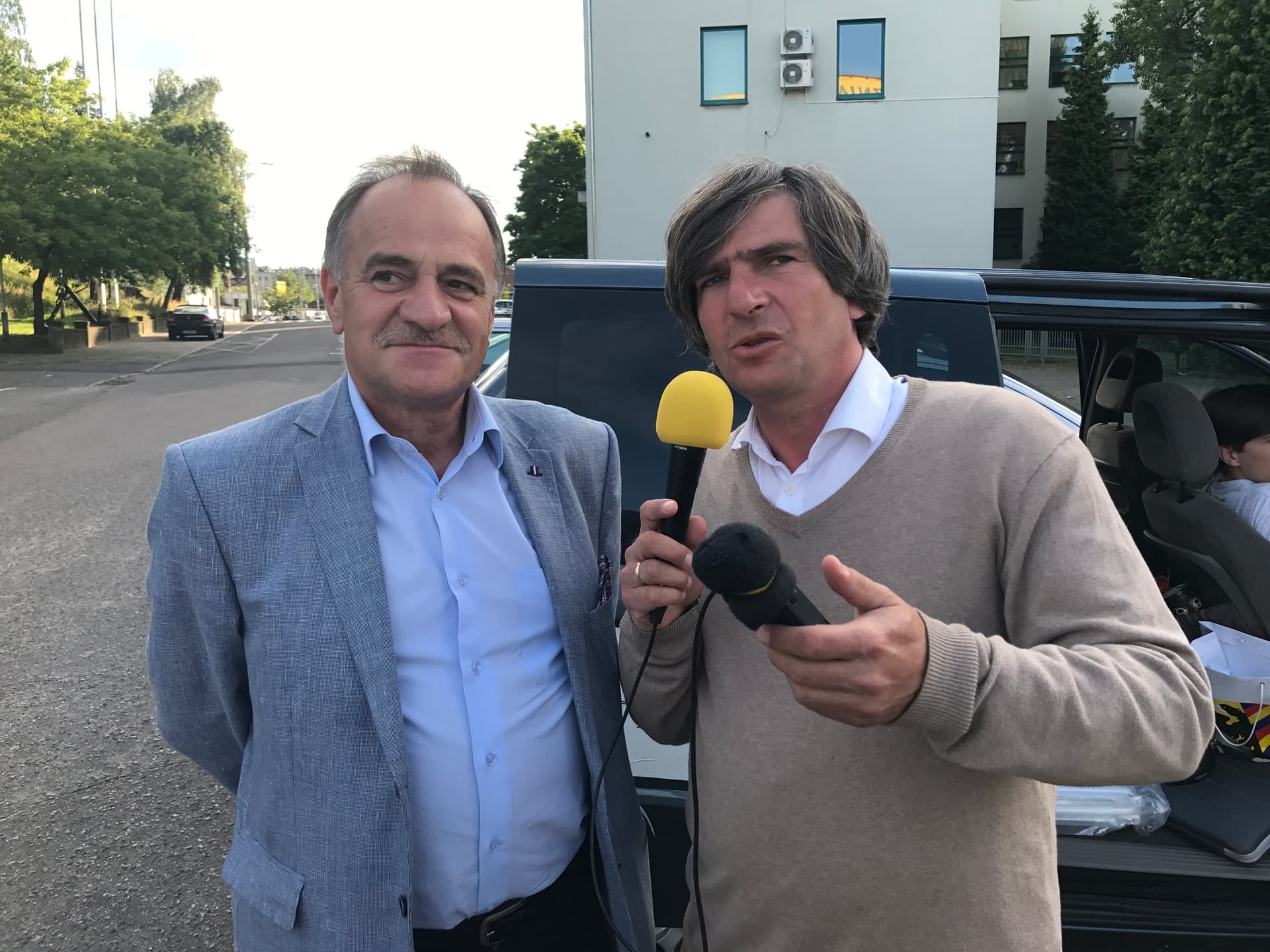 Poranek WNET/7.07/ Andrzej Strzeboński/ Na pochylni Wulkan Stoczni Szczecińskiej leży stępka pod budowę polskiego promu