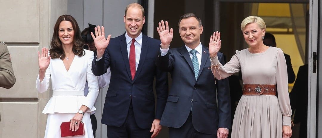 Następca brytyjskiego tronu z wizytą w Polsce. Książęca para William i Kate przybyła w poniedziałek do Warszawy