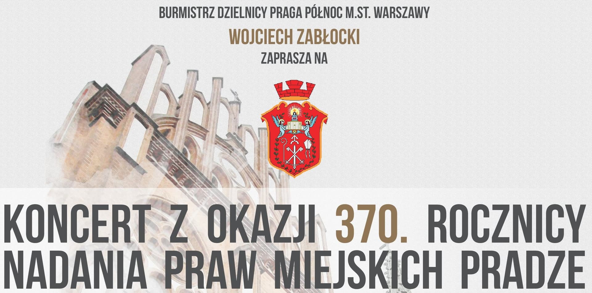 Wielki koncert z okazji 370. Rocznicy Nadania Praw Miejskich Pradze. Dyryguje Anna Duczmal-Mróz – solistą Mariusz Patyra