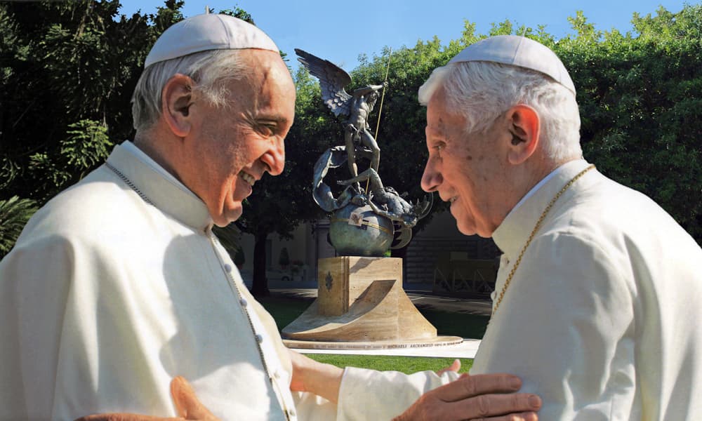 Franciszek razem z nowymi kardynałami odwiedził Benedykta XVI