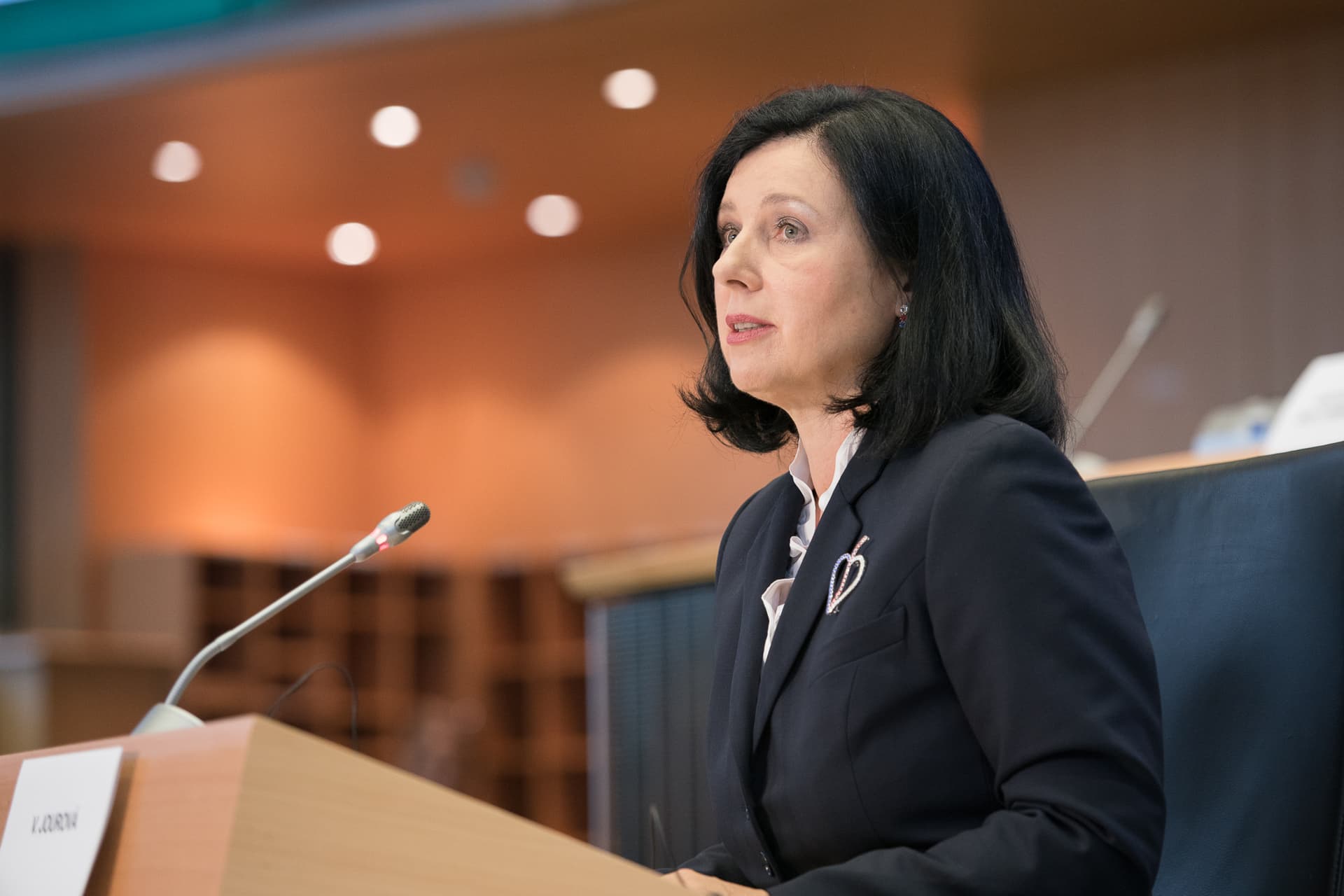 Věra Jourová nigdy nie krytykowała Republiki Czeskiej za to, że jej premier i minister wywierali naciski na media