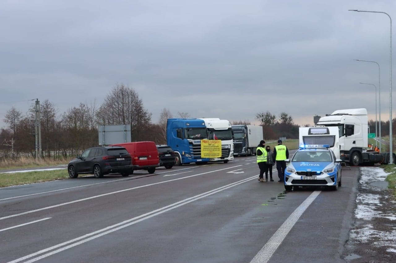 Współorganizator protestu przewoźników: potrzebujemy zdecydowanej postawy polskiego rządu