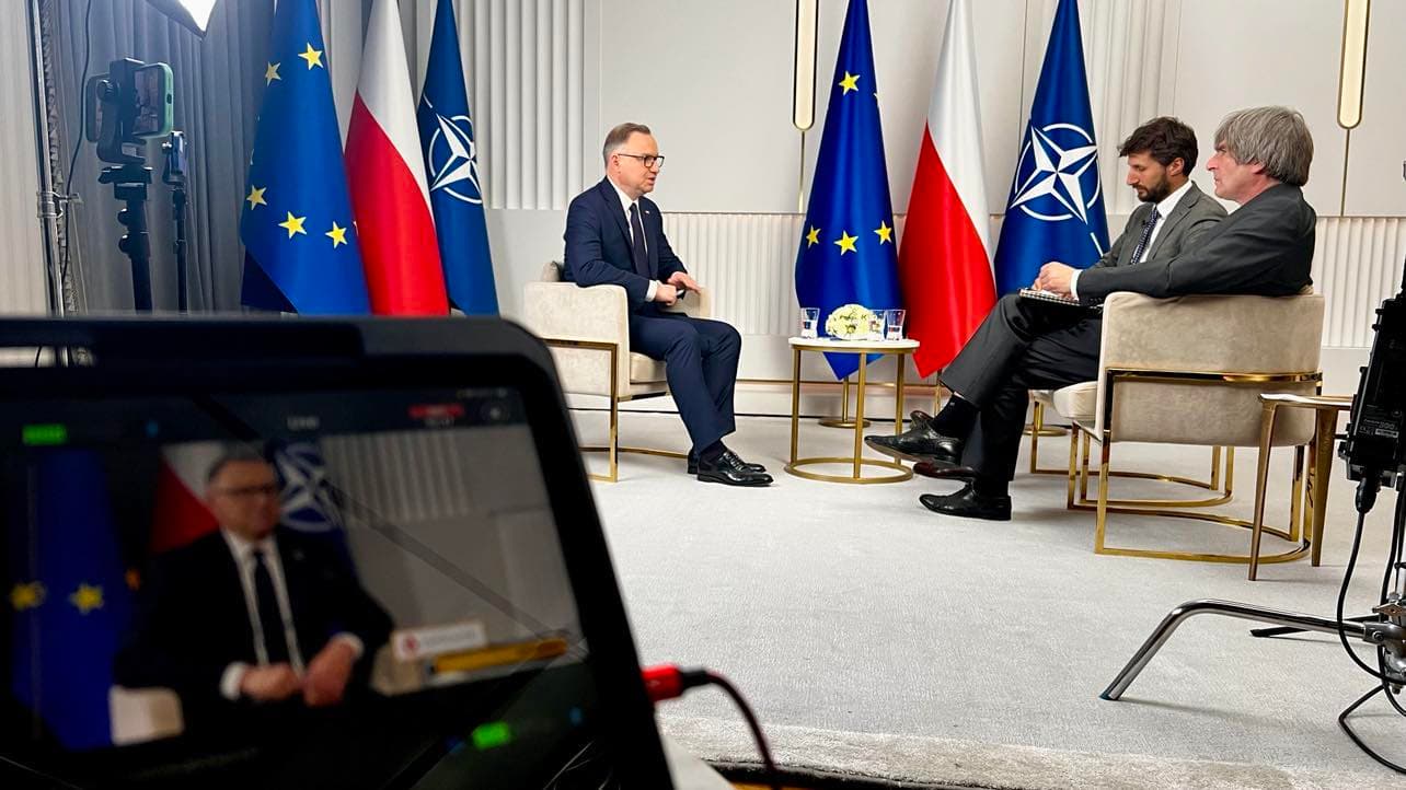 Prezydent Andrzej Duda: nie widzę dzisiaj warunków do wysłania polskich wojsk na Ukrainę