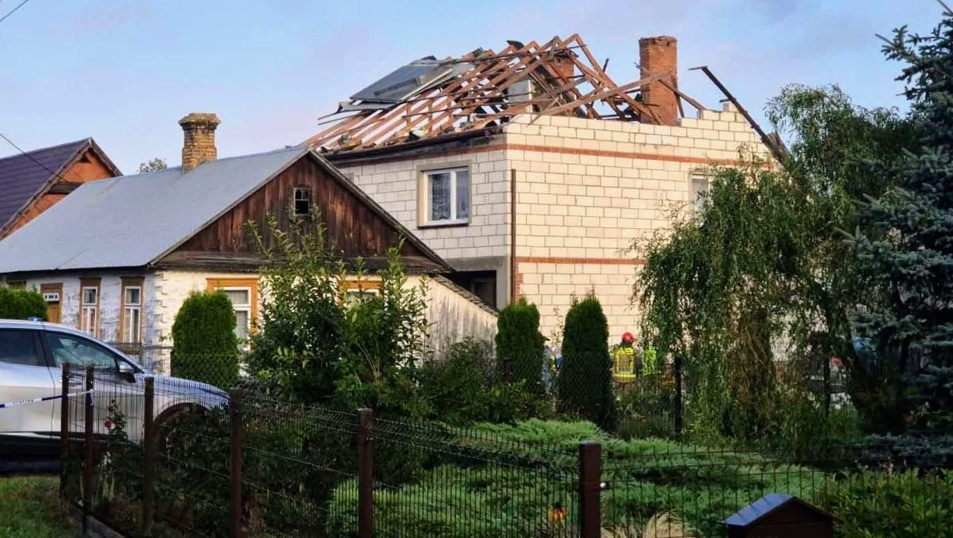Dron albo jego części zniszczyły dom na Lubelszczyźnie