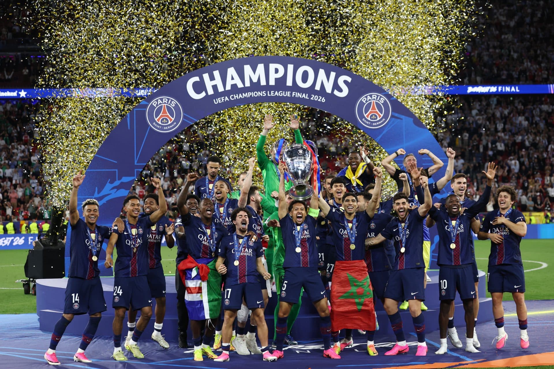 Paris Saint-Germain wygrywa piłkarską Ligę Mistrzów po raz drugi z rzędu! Zdecydowały rzuty karne