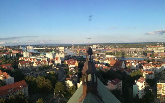 Panorama z wieży widokowej katedry św. Jakuba Apostoła w Szczecinie I Fot. Radio Wnet