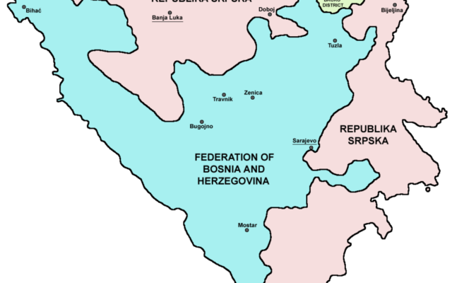 Republika Serbska oraz Federacja Bośni i Hercegowiny/ Foto. ANONIAN/ własność publiczna