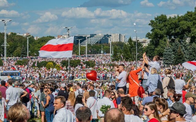 Protest Białoruś 2020 / Fot. Homoatrox / CC 3.0