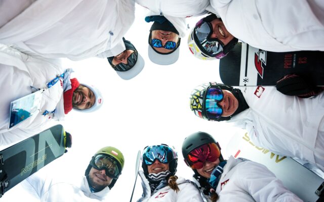 20220130, Genting Snow Park de Zhangjiakou. Polscy snowboardziści na podczas treningu w kompleksie Genting Snow Park de Zhangjiakou przed rozpoczęciem XXIV Zimowych Igrzysk Olimpijskich Pekin 2022.