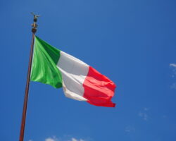 Flaga Włoch / Fot. Kamil Kowalik, Radio Wnet