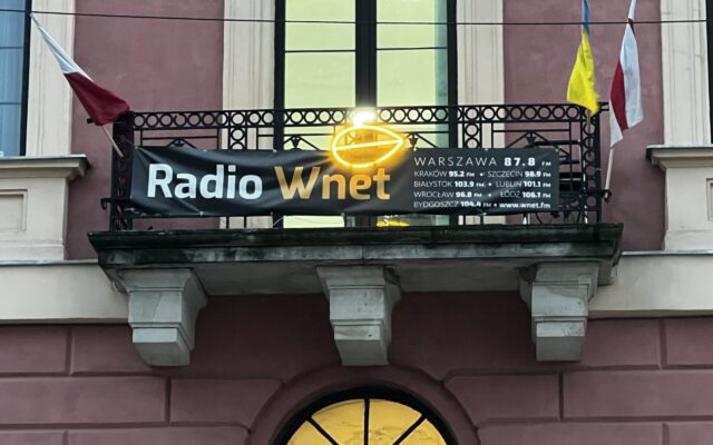 Balkon redakcji Radia Wnet; fot.: Krzysztof Skowroński, Radio Wnet