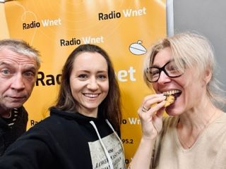 (od lewej) Konrad Medrzecki, Sandra Stencel, Magdalena Woźniak | fot. Radio Wnet