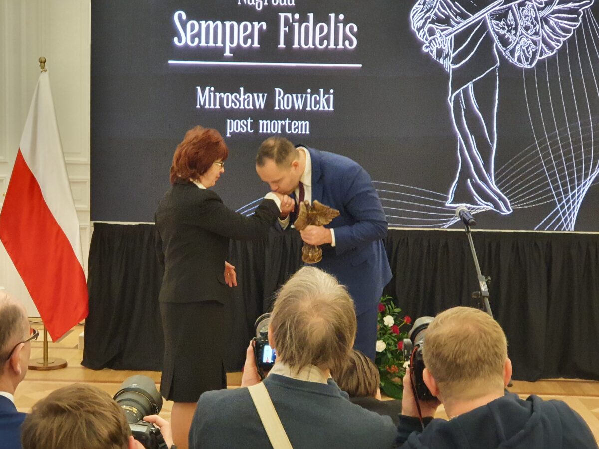 Mirosław Rowicki, Gala Nagrody Semper Fidelis, fot. Wojciech Jankowski