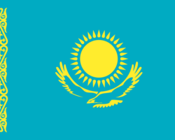 Flaga Kazachstanu / Fot. Andreyyshore, Wikimedia Commons