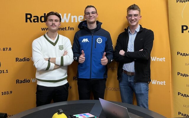 od lewej: Piotr Nałęcz, Mateusz Kaprzyk i Kamil Kowalik | fot.: Jan Langa, Radio Wnet