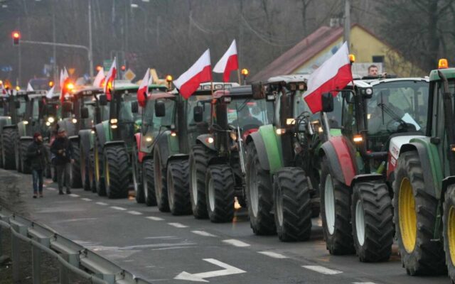 Protest rolników / Fot. Twitter