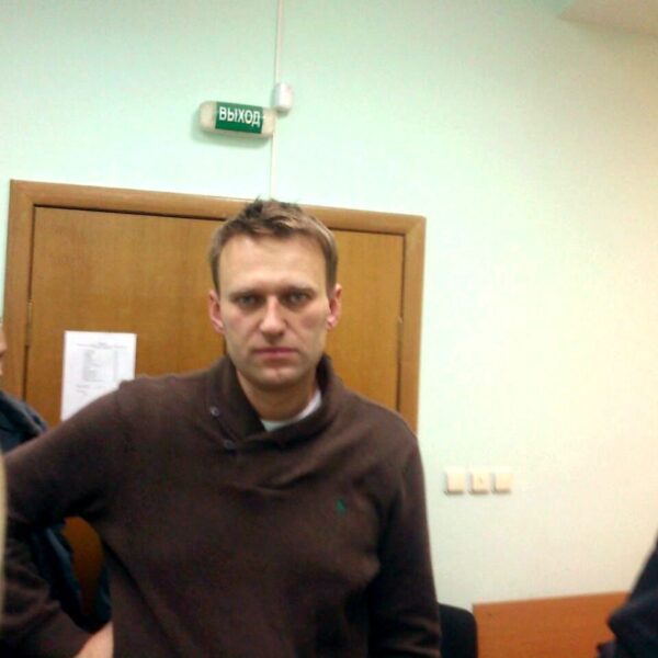 Aleksiej Nawalny w sądzie w 2021 r.