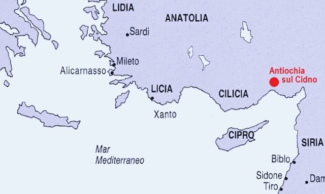 Antiochia na mapie Grecji / Fot. MICHI abba, Wikimedia Commons