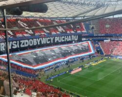 Finał Pucharu Polski Pogoń Szczecin-Wisła Kraków, sektor kibiców Wisły / Fot. Andrzej Karaś